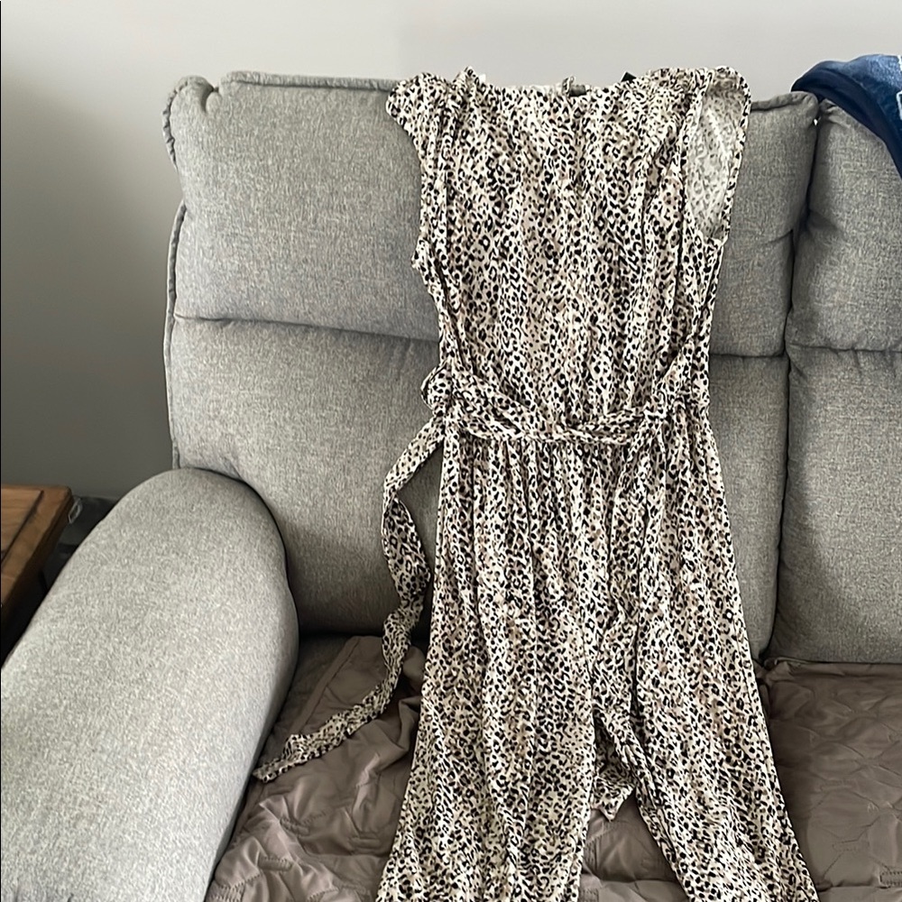 Leopard Print Sleeveless Dress